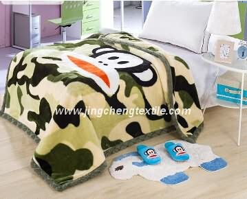 2015 new The baby flannel fleece blanket with Printed and dyed design